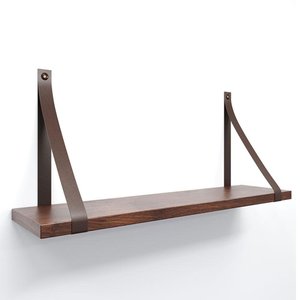 Prateleira em MDF Castanho 60x15cm com Alça Café