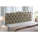 Ver imagem 1 de Cabeceira Cama Box Estofada Madeira Queen Size Atena:capuccino