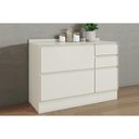 Ver imagem 1 de Gabinete Cozinha Modulado Fineze 1PTA 4GAVS c/Tampo 120cm Areia Henn