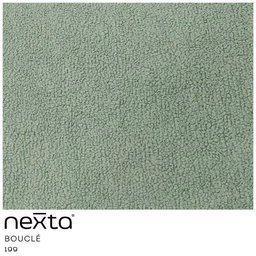 Poltrona Decorativa Jade Base Aço Preto Bouclé Verde Claro - Nexta Casa - 5