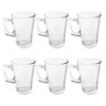 Jogo com 6 Xícaras 230ml Grande Cappuccino Alça Quadrada - 4