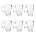 Ver imagem 4 de Jogo com 6 Xícaras 230ml Grande Cappuccino Alça Quadrada