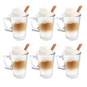 Ver imagem 1 de Jogo com 6 Xícaras 230ml Grande Cappuccino Alça Quadrada