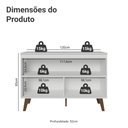Ver imagem 2 de Balcão de Cozinha com 2 Portas 120 cm Branco Pieta Madesa
