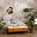 Ver imagem 3 de Espelho decorativo de parede redondo com moldura Premium Meteora Preto