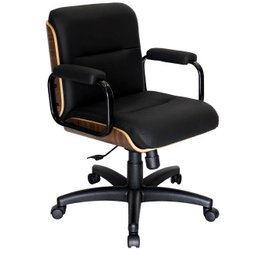 Cadeira Diretor Capa de Madeira - Preto Gupe 2113 - 1