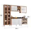 Ver imagem 3 de Armário de Cozinha Completo Ditália Aspen 5 Peças CV/BR A10