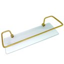 Ver imagem 1 de Porta Shampoo Reto Dourado com Vidro Incolor