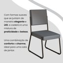 Ver imagem 7 de Conjunto Sala de Jantar Mesa Redonda 100cm Base Omega Tampo Mdf Napoli
