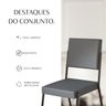Conjunto Sala de Jantar Mesa Redonda 100cm Base Omega Tampo Mdf Napoli - 11