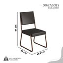 Ver imagem 4 de Conjunto Sala de Jantar Mesa Redonda 100cm Base Omega Tampo Mdf Napoli