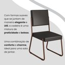 Ver imagem 7 de Conjunto Sala de Jantar Mesa Redonda 100cm Base Omega Tampo Mdf Napoli