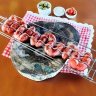 Grelha Para Linguiça Dupla Em Aço Carbono Churrasco Gourmet Aperitivo Asados Ou Grelhados 71x14 - 4