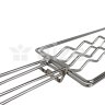 Grelha Para Linguiça Dupla Em Aço Carbono Churrasco Gourmet Aperitivo Asados Ou Grelhados 71x14 - 8