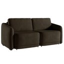 Ver imagem 1 de Sofá Cama Modulado Retrátil e Reclinável Decorativo Varsóvia 176cm Veludo Marrom G33 - Gran Belo