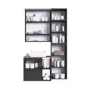 Ver imagem 4 de Conjunto Banheiro Gabinete com Cuba/Espelheira/LED 96cm Multimóveis Crpro-CON032 Mel/Grafite