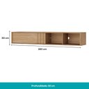 Ver imagem 4 de Rack Suspenso para TV Linea Carraro Cedro