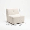 Ver imagem 4 de Poltrona de Madeira para Sala de Estar Off-White Maceió