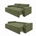Ver imagem 6 de Sofa Cama 240cm Retratil e Reclinavel 4 Lugares Nepal