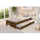 Ver imagem 1 de Bicama de Solteiro Turca Madeira Maciça cor Imbuia