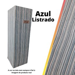 Arranhador para gatos protetor de sofá 14x14x55:Azul Listra - 1