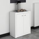 Ver imagem 4 de Armário para Escritório ME4103 2 Portas 2 Prateleiras MDP 60cm Branco Gran Belo