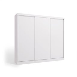 Guarda-roupa Casal 100% Mdf Kappesberg 3 Portas de Correr 8 Gavetas Branco - 4
