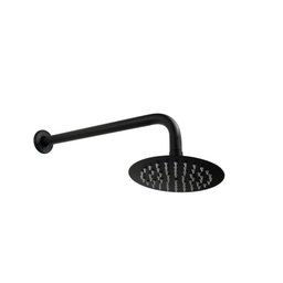 Ducha Chuveiro 15 Cm Redonda em Inox 304 Preto Fosco Parede - 3
