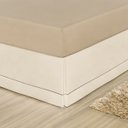 Ver imagem 2 de Saia para Cama Box Solteiro Ponto Palito Percal Algodão:Palha