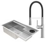 Kit Cuba Gourmet Veneza Aço Inox 304 e Torneira Gourmet Bélgica Monocomando Goldenx - 1
