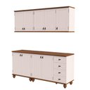Ver imagem 2 de Cozinha Compacta 4 Peças Joy Off White/Nogueira