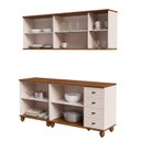 Ver imagem 6 de Cozinha Compacta 4 Peças Joy Off White/Nogueira