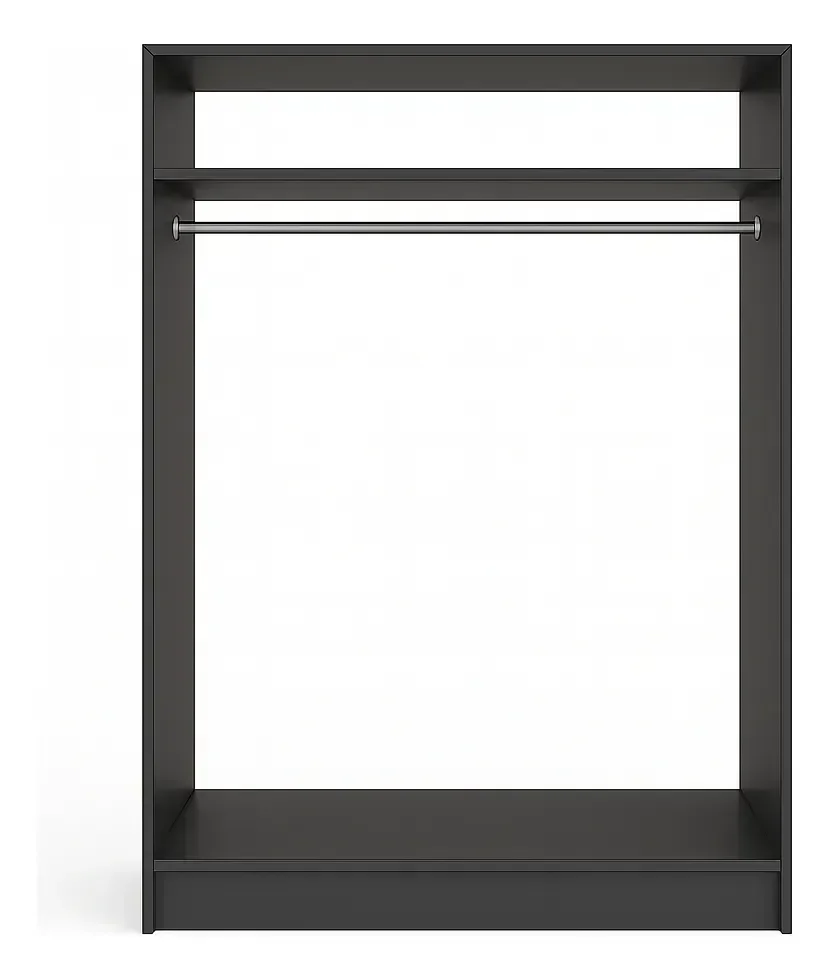 Ver imagem 5 de Closet Nicho Estante Expositor para Roupas Aberto Cabide Mdf:preto