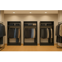 Ver imagem 7 de Closet Nicho Estante Expositor para Roupas Aberto Cabide Mdf:preto