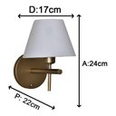 Ver imagem 3 de Arandela para Quarto, Sala, Lavabo Modelo Tocheiro/p