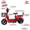 Bicicleta Elétrica Classic Pam 500w 48v 15ah Vermelha Plug And Move - 6