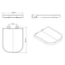 Ver imagem 3 de Kit 3 Assentos Original Termofixo Amortecido Gap Roca