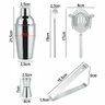 Kit Bar Coqueteleira Caipirinha Aço Inox 550ml 5 Peças - 8