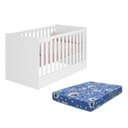 Ver imagem 1 de Berço Mini Cama Doce Sonho Branco com Colchão Baby Physical - Qmovi