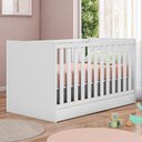 Ver imagem 2 de Berço Mini Cama Doce Sonho Branco com Colchão Baby Physical - Qmovi