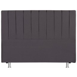 Cabeceira Cama Queen 158x110 Tecido Inteligente Cinza Keiko - 1