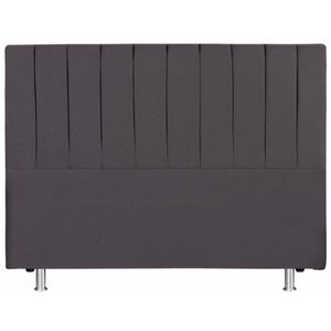 Cabeceira Cama Queen 158x110 Tecido Inteligente Cinza Keiko