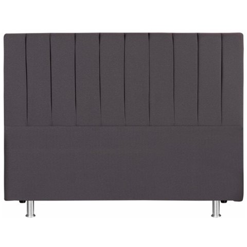 Cabeceira Cama Queen 158x110 Tecido Inteligente Cinza Keiko