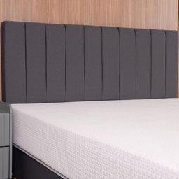 Cabeceira Cama Queen 158x110 Tecido Inteligente Cinza Keiko - 2
