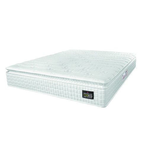 Colchão Casal Espuma D45 Lazio Pillow Top 138x188x29cm Branco Hellen - Suporta até 120kg por