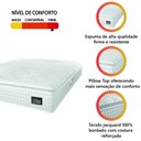 Ver imagem 3 de Colchão Casal Espuma D45 Lazio Pillow Top 138x188x29cm Branco Hellen - Suporta até 120kg por