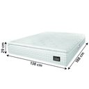 Ver imagem 2 de Colchão Casal Espuma D45 Lazio Pillow Top 138x188x29cm Branco Hellen - Suporta até 120kg por