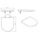 Ver imagem 3 de Kit 3 Assentos Original Termofixo Soft Close Neo Incepa Preto/Onix Roca