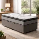 Ver imagem 1 de Cama Box Baú com Colchão Espuma D33 Pillow In Anjos Ortosleep Solteiro 78cm