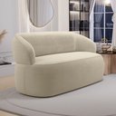 Ver imagem 2 de Sofá Orgânico 02 Lugares Living Glee 140cm Bouclê Bege - Desk Design